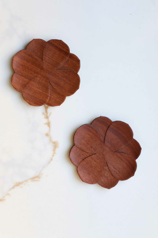 Lotus Wood Coaster