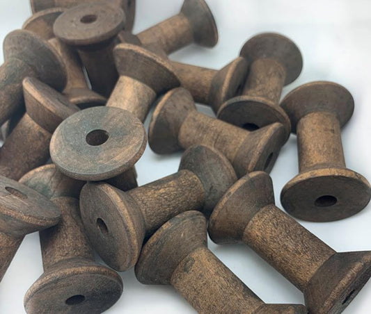 Vintage Wooden Empty Spools