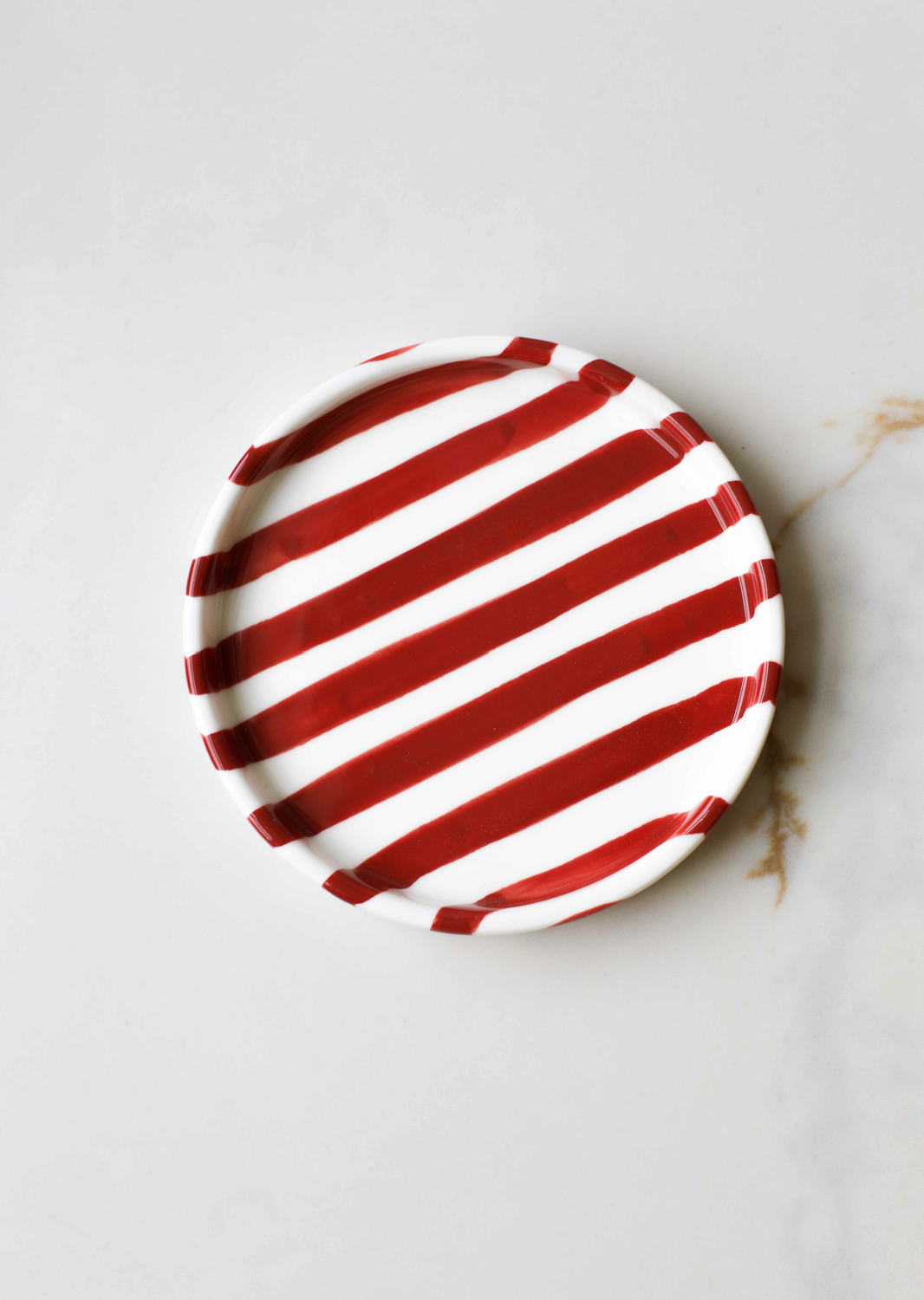 Simple Striped Ceramic Plate
