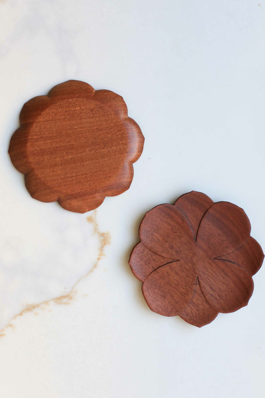 Lotus Wood Coaster