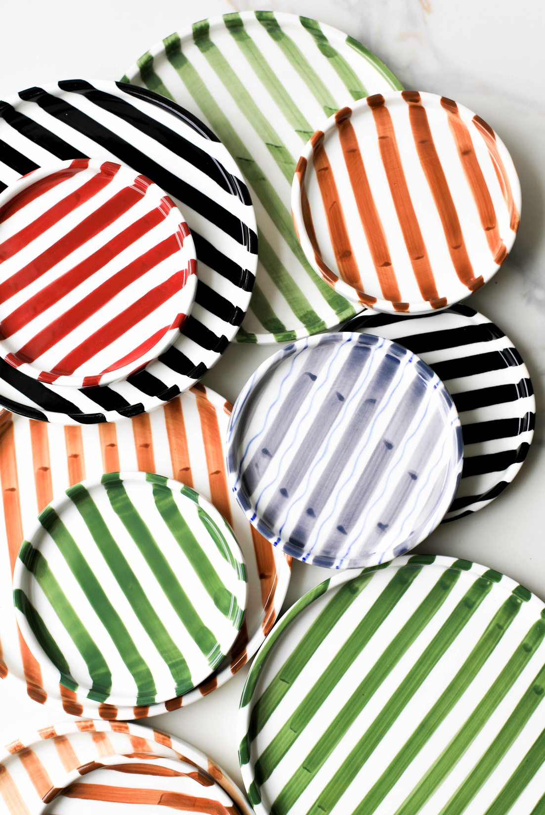 Simple Striped Ceramic Plate