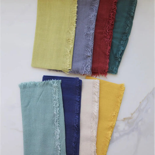 Plain Fringed Napkins