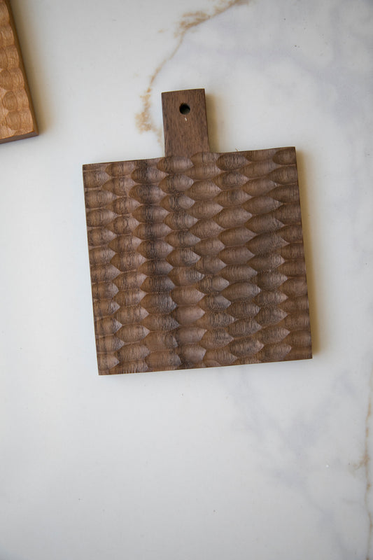 Hand Carved Wood Coaster