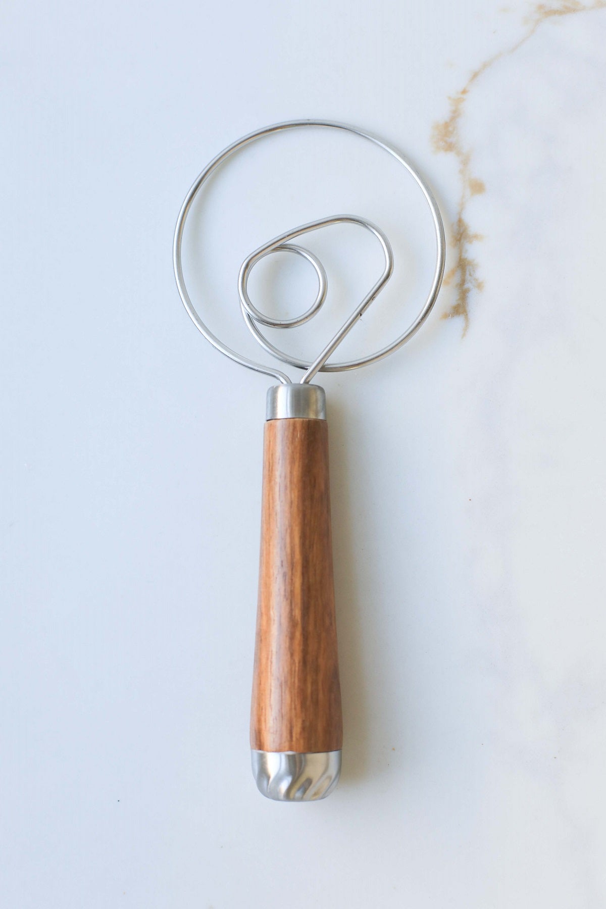 Rosewood Wooden Handle Dough Whisk