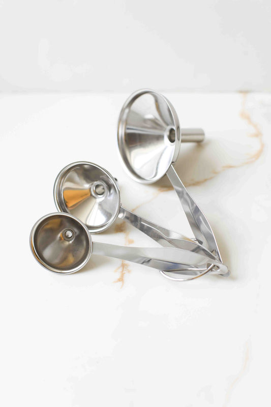 Stainless Steel Funnels set of 3