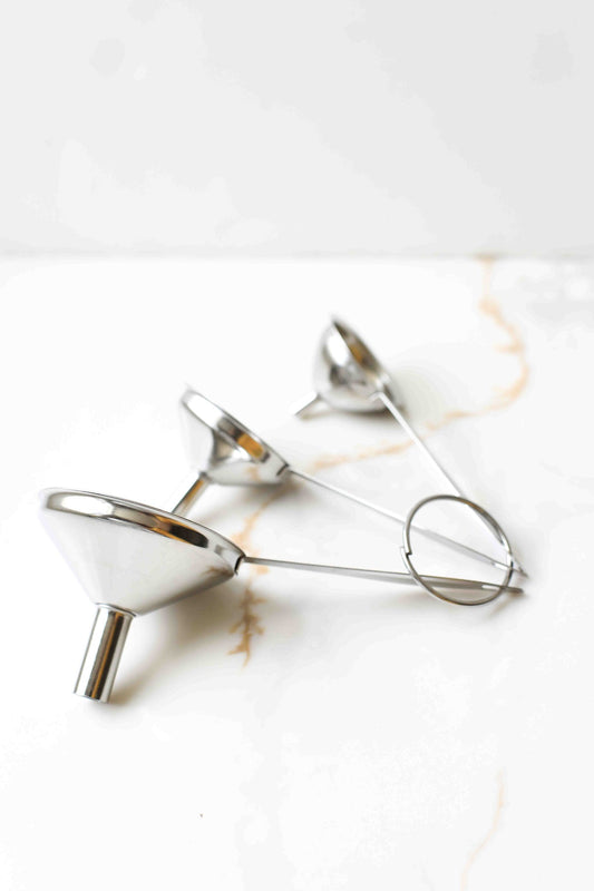 Stainless Steel Funnels set of 3