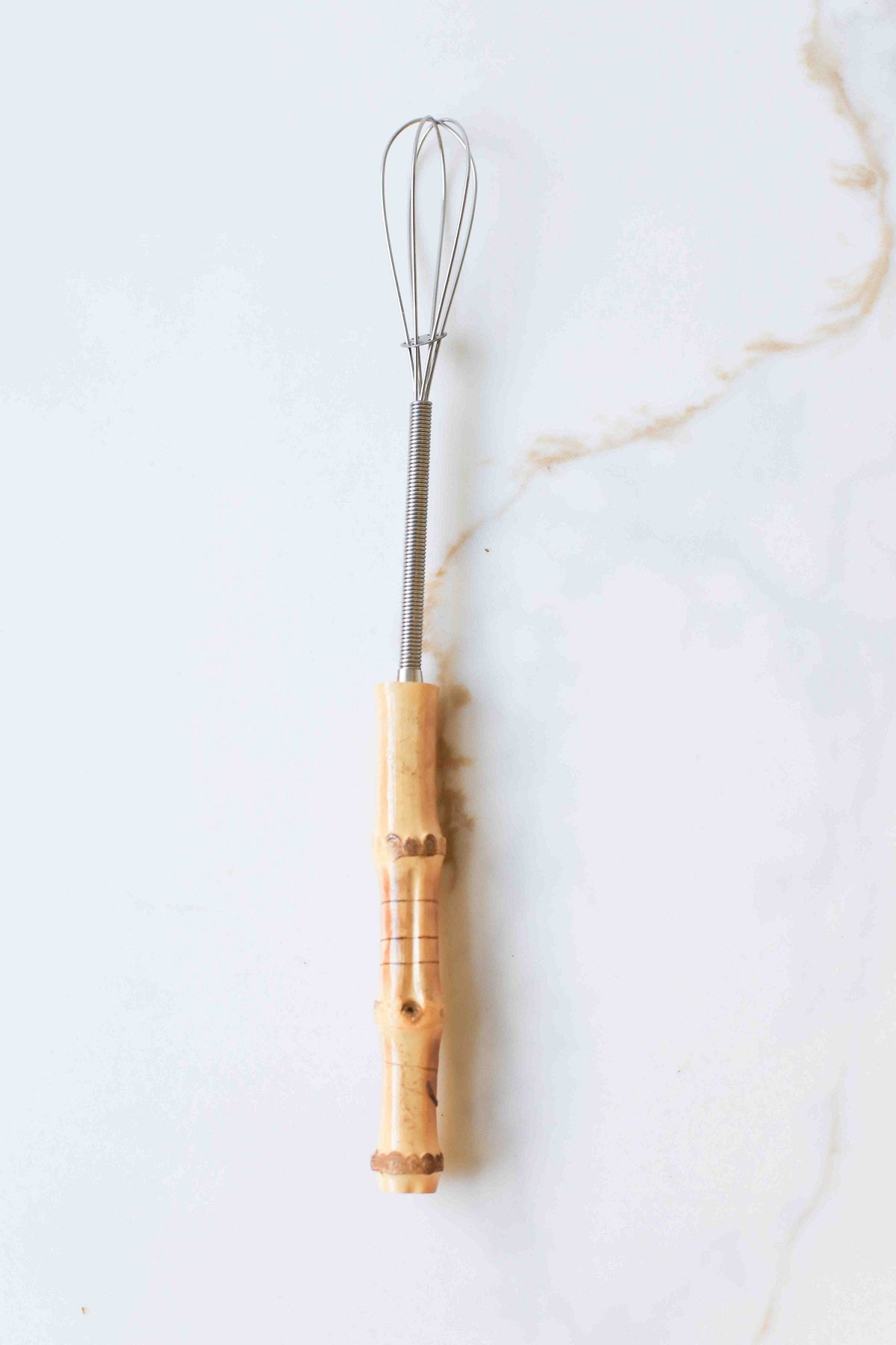 Vintage Mini Whisk with Wood Handle