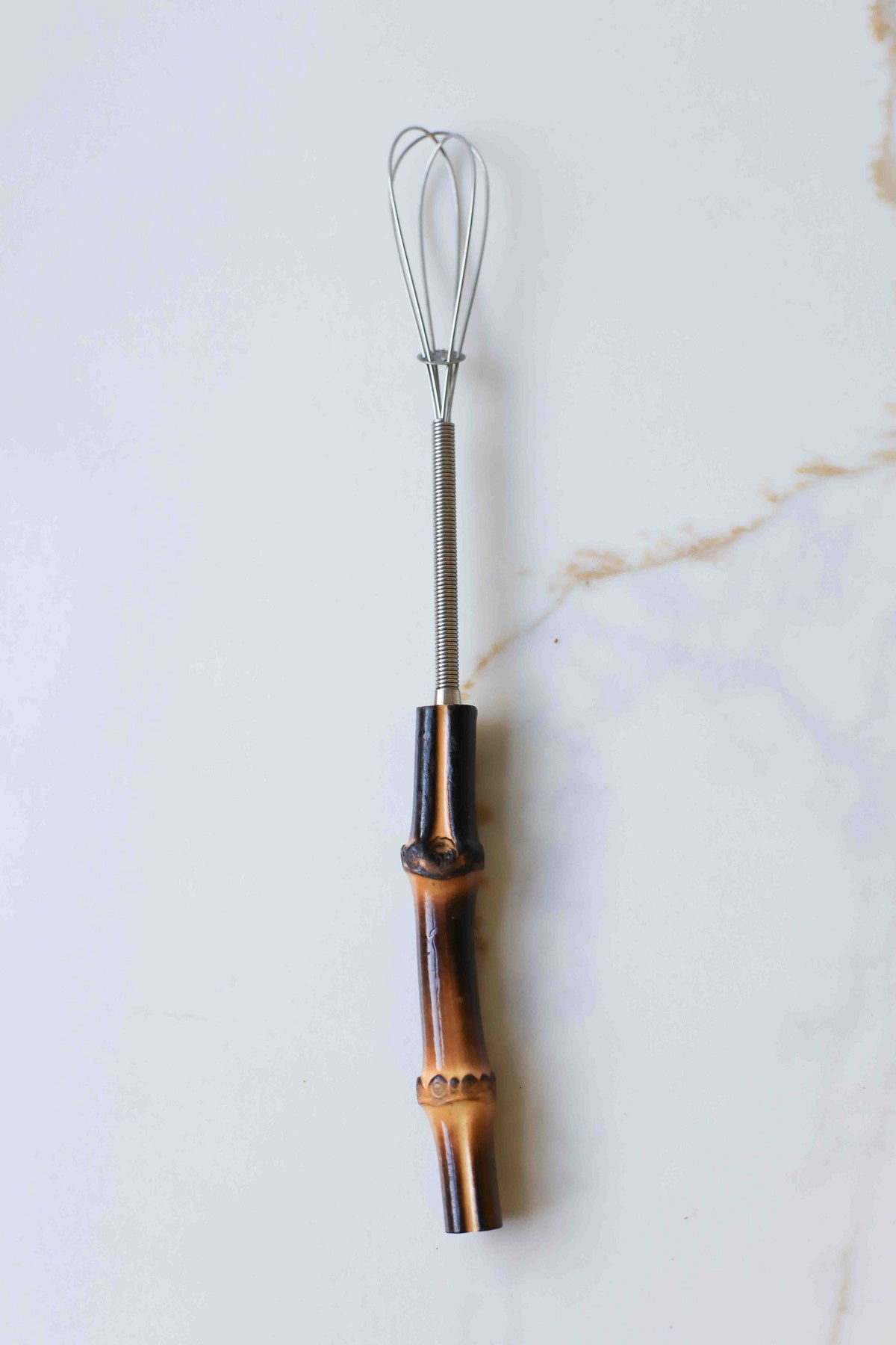 Vintage Mini Whisk with Wood Handle