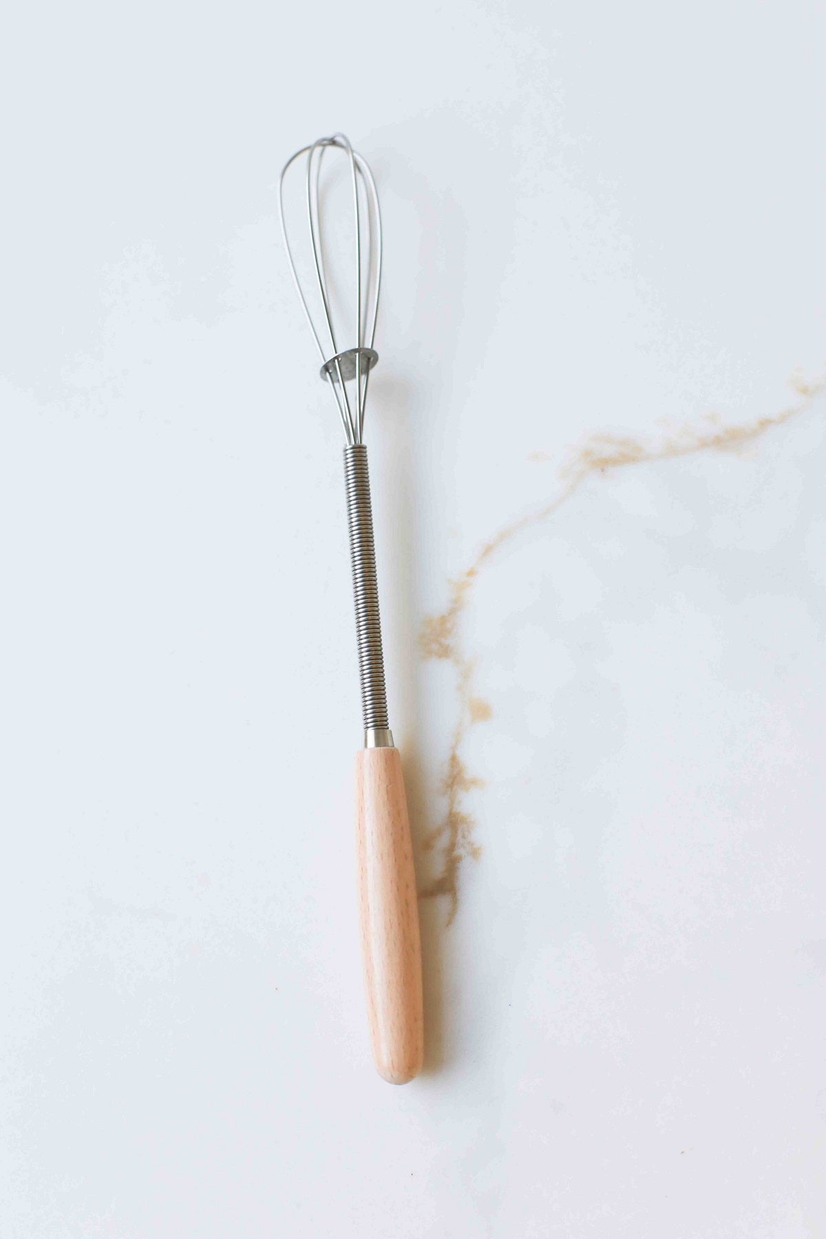 Vintage Mini Whisk with Wood Handle