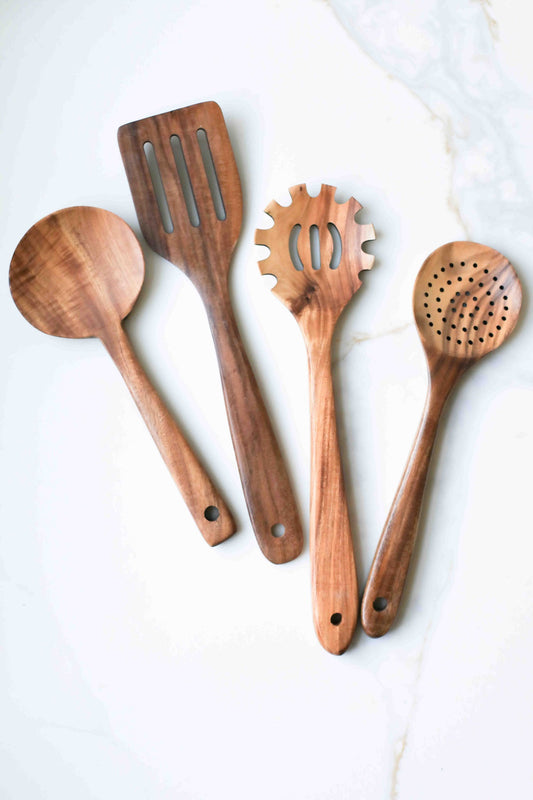 Teak Wood Long Handle Spoon