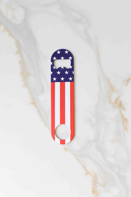 American Flag Starts and Stripes Bar Key