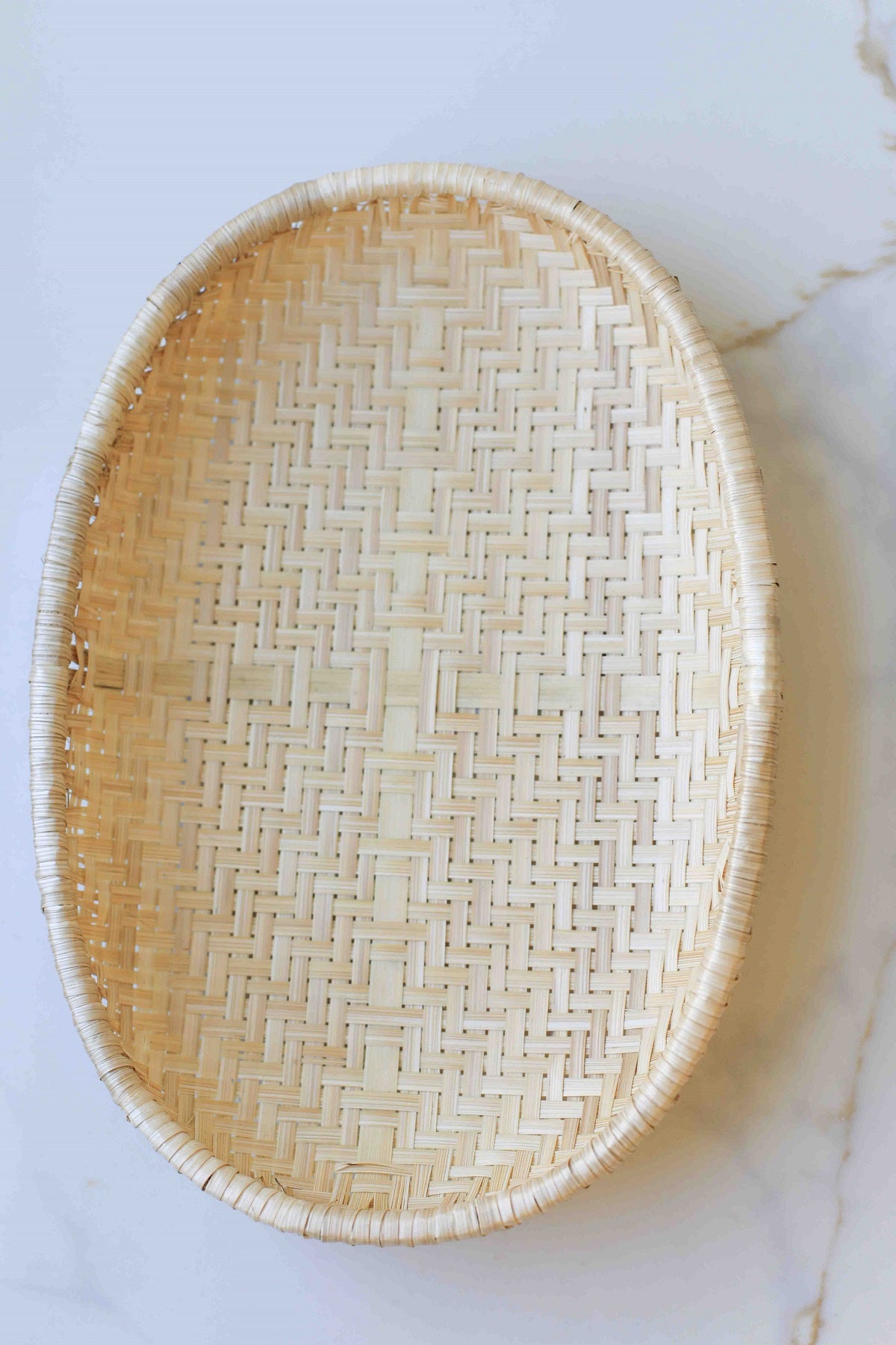 Smoked Bamboo Woven Basket Tray(Campfire Odor)