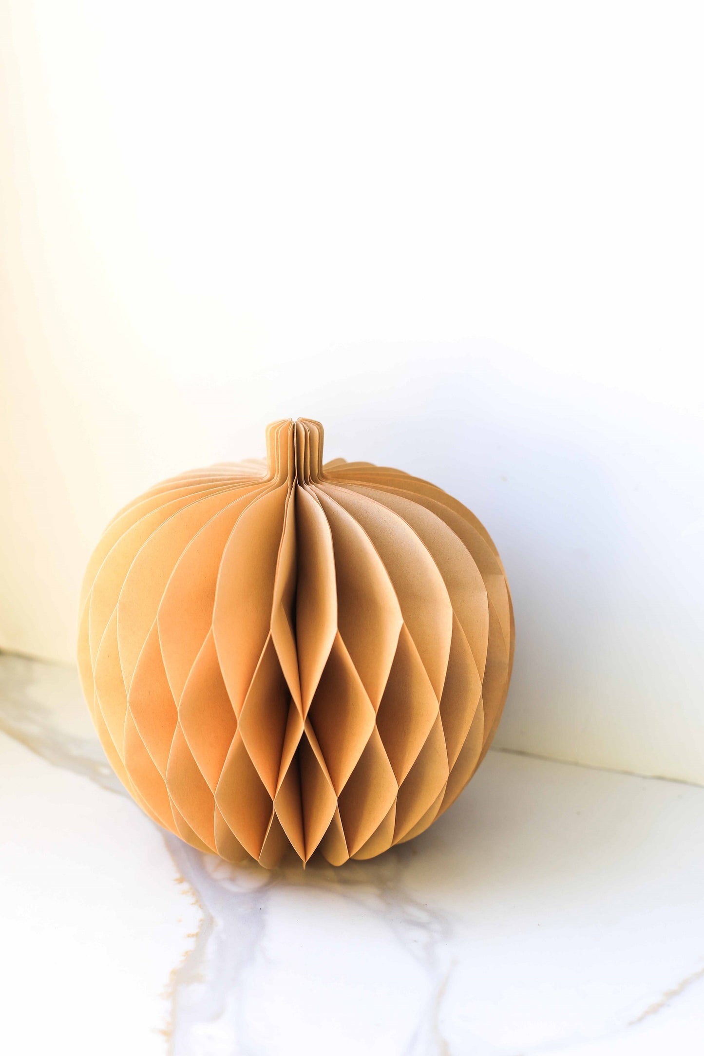 Honeycomb Paper Pumpkins – Halloween & Fall Decoration