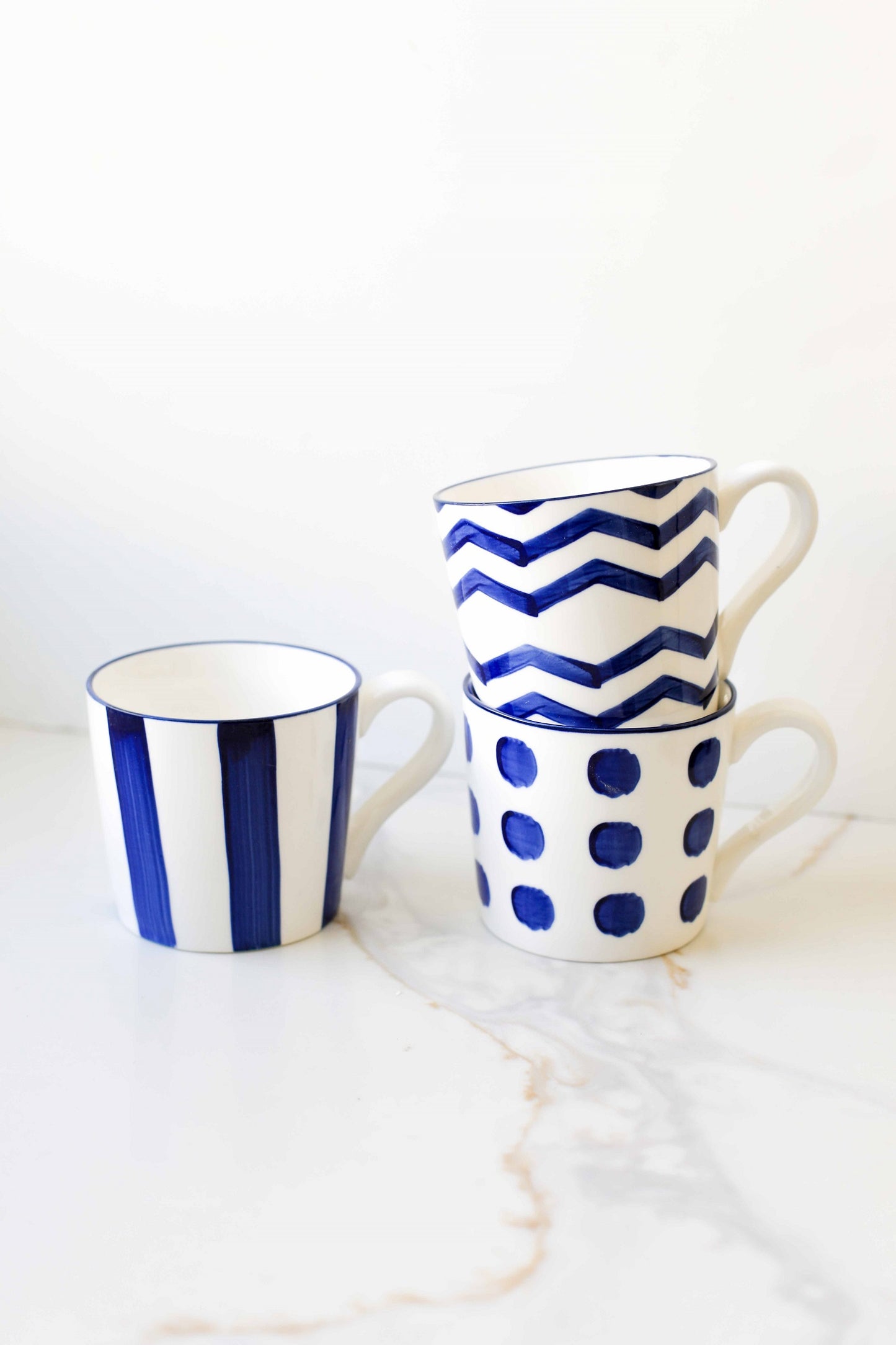Blue Coastal Mugs