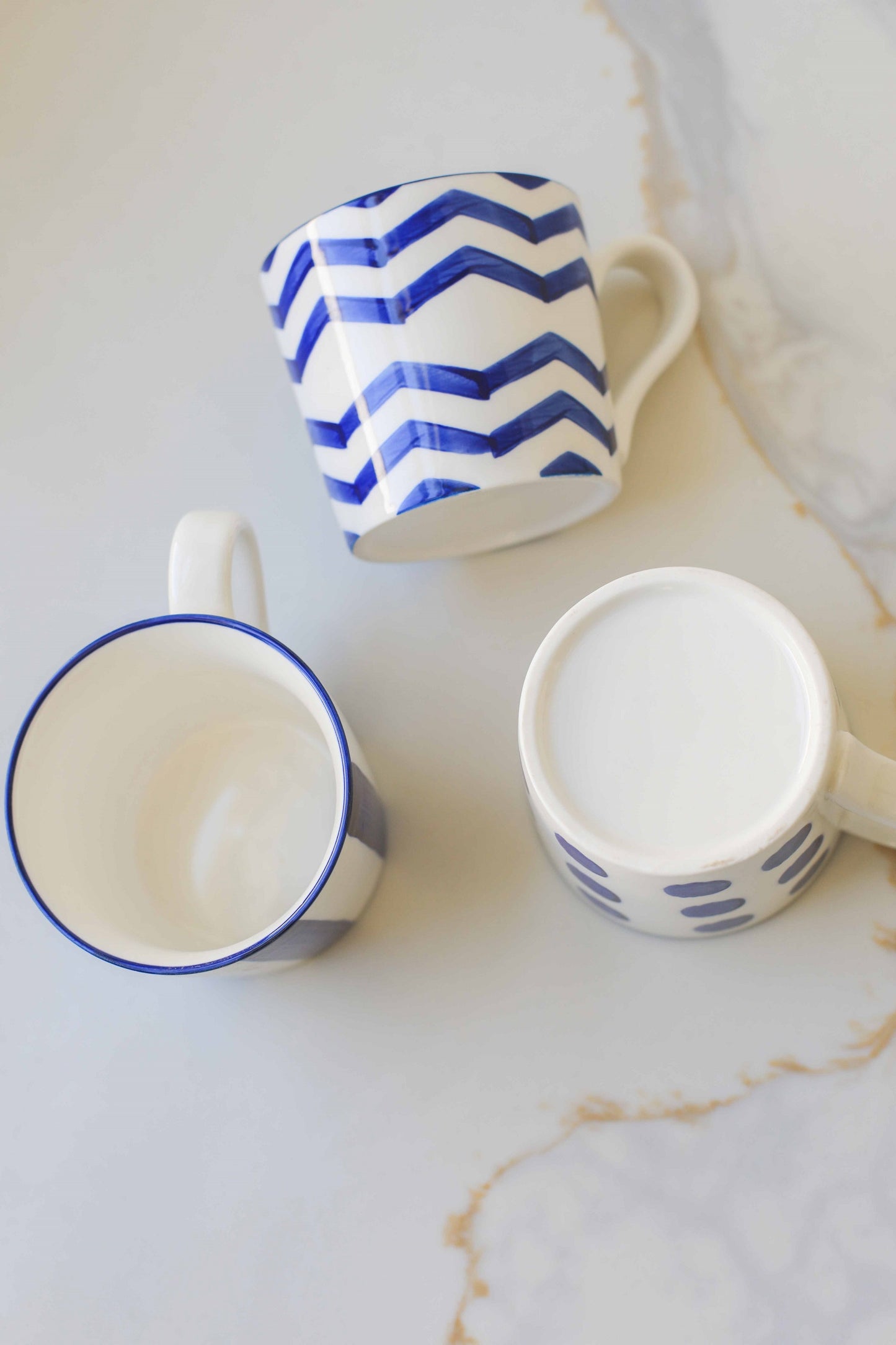 Blue Coastal Mugs
