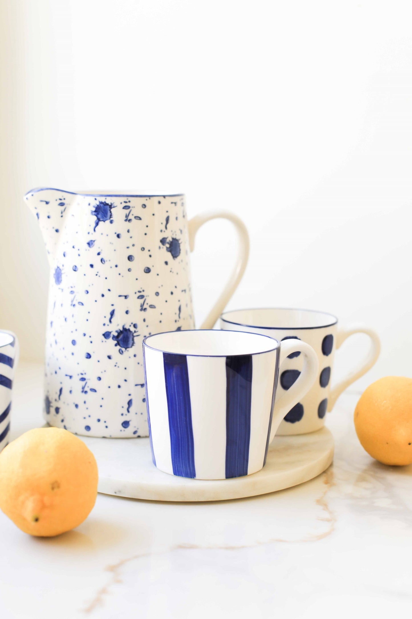 Blue Coastal Mugs