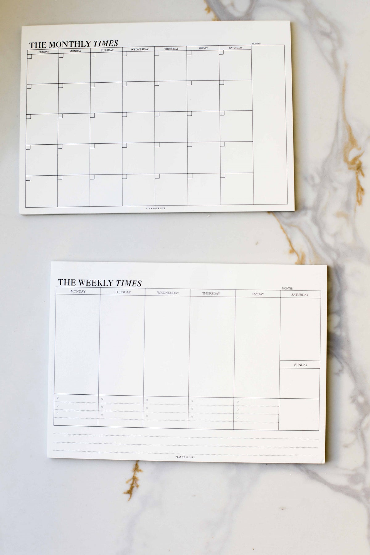 Weekly & Monthly Planner Notepad