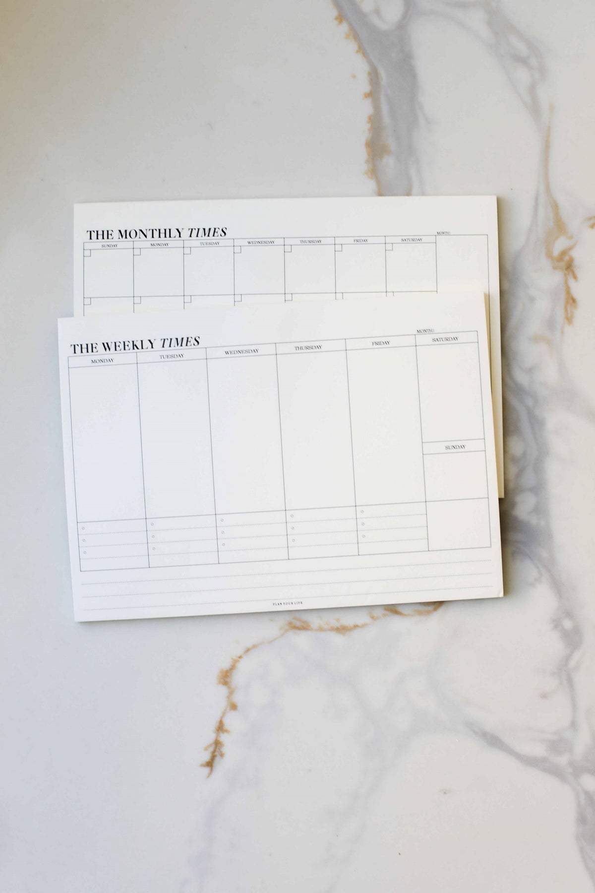 Weekly & Monthly Planner Notepad