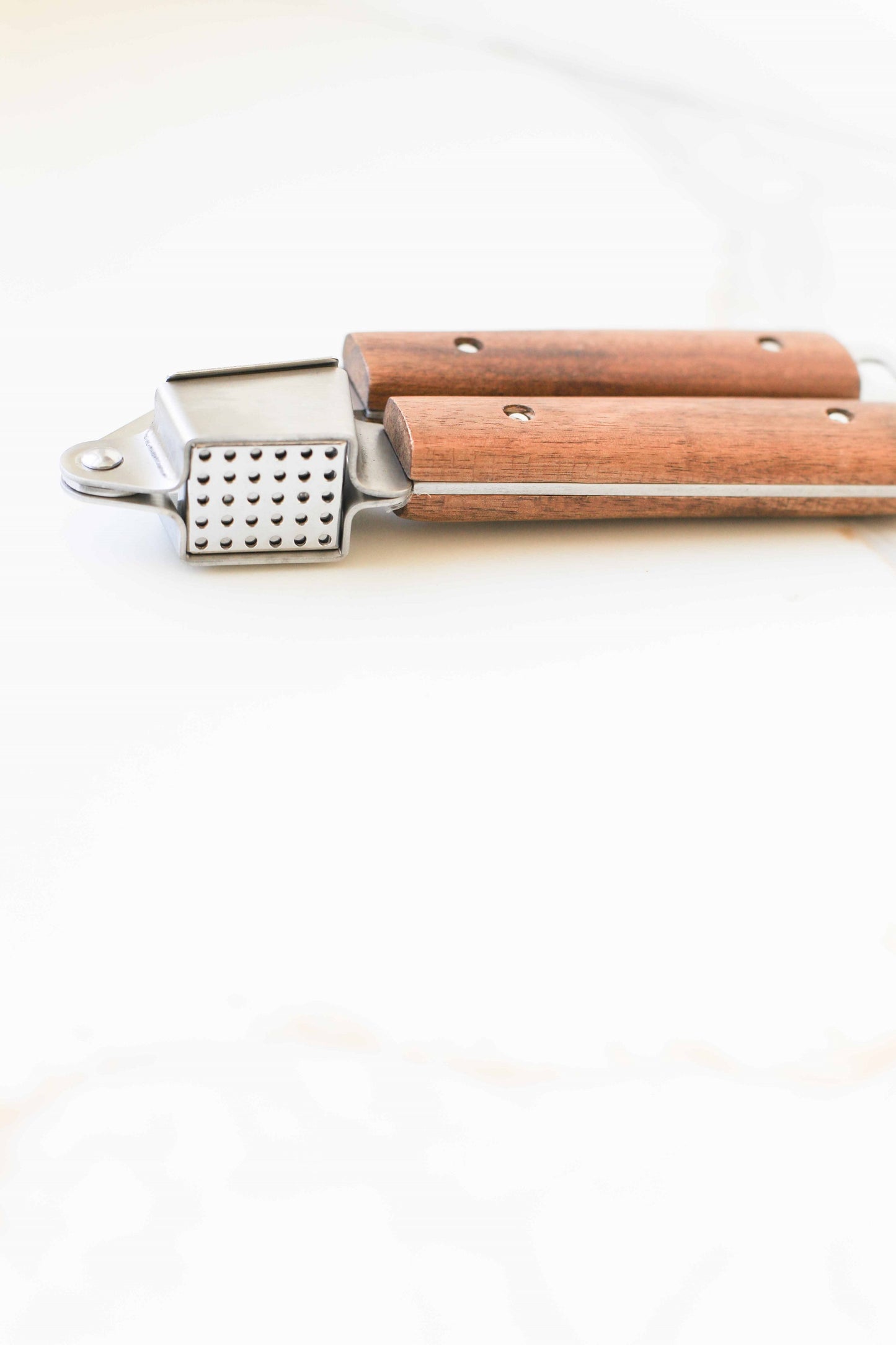 Heirloom Wooded Handle Garlic Press