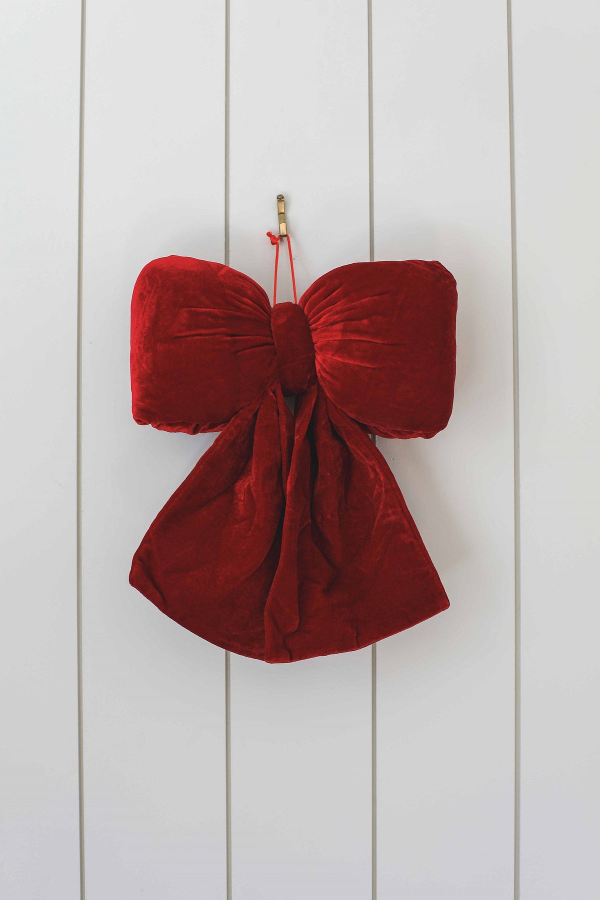 Christmas Red Velvet Bow Decoration