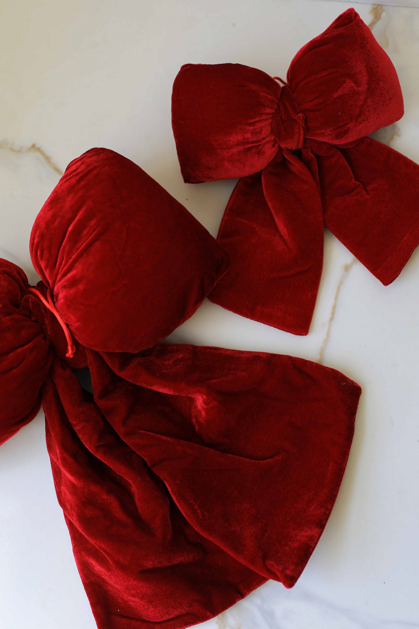 Christmas Red Velvet Bow Decoration