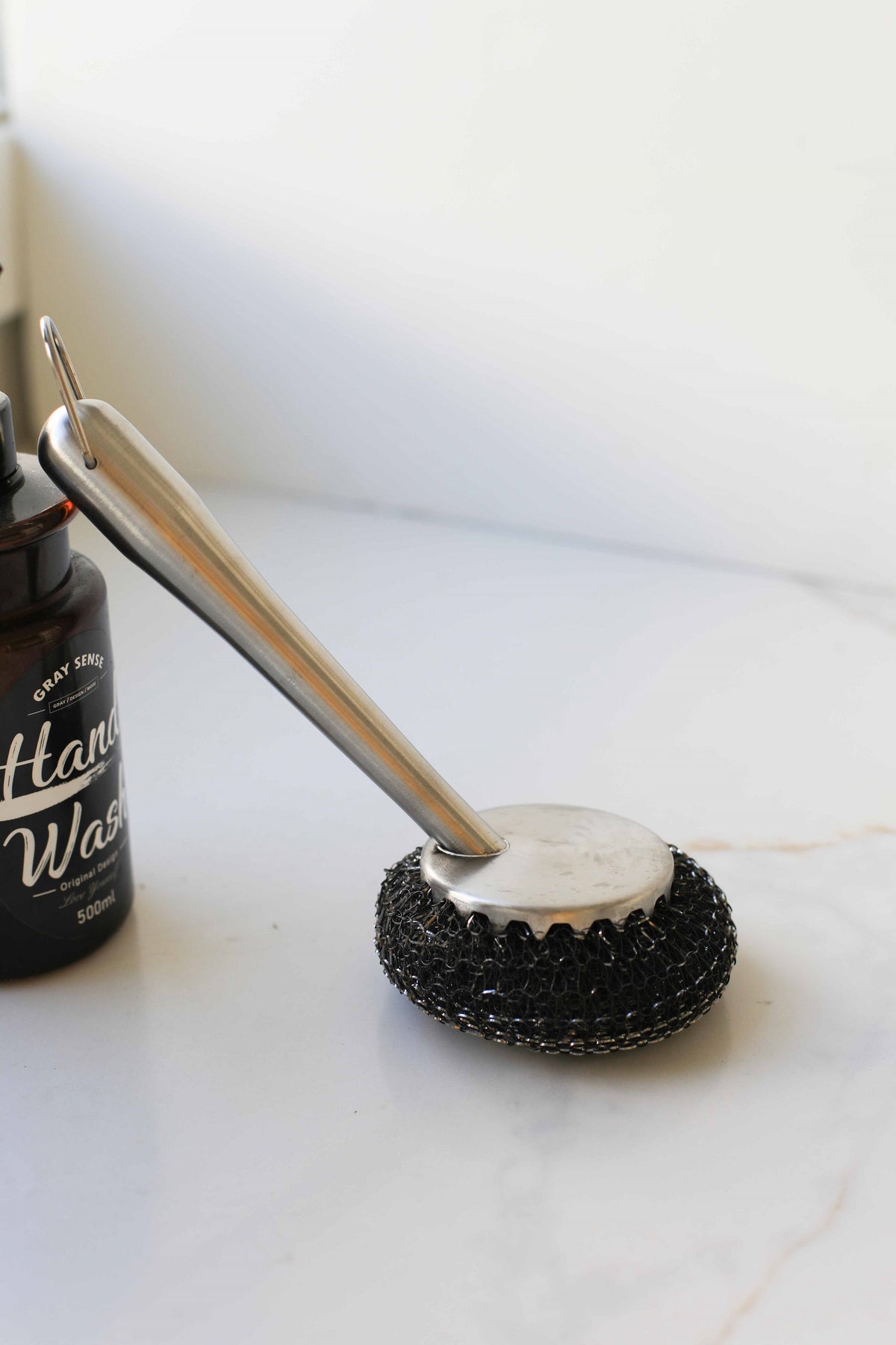 Long Handle Stainless Steel Pot Brush