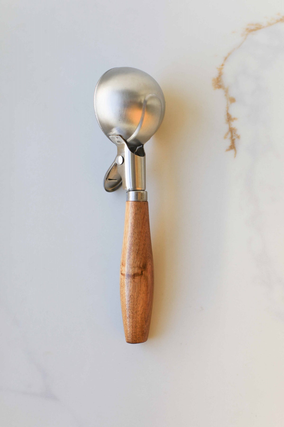 Vintage Wood Handle Ice Cream Scoop