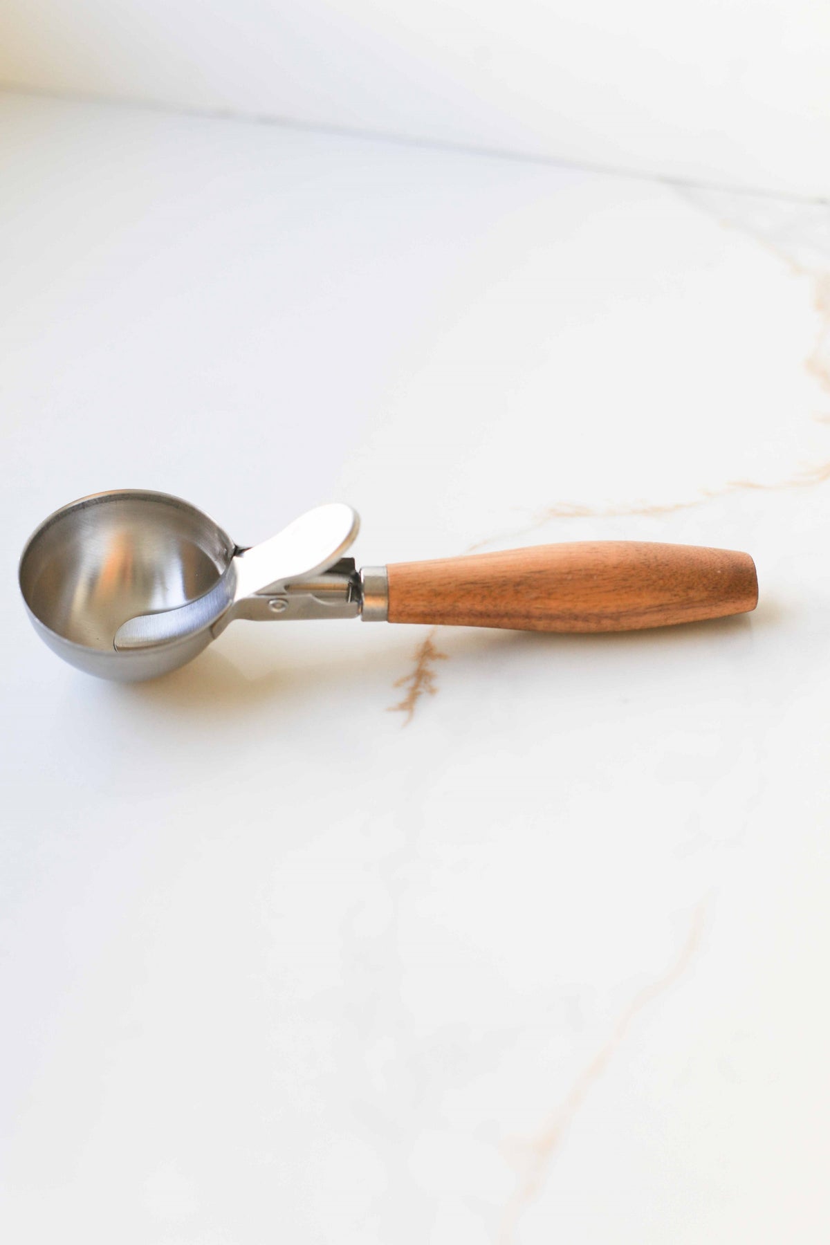Vintage Wood Handle Ice Cream Scoop