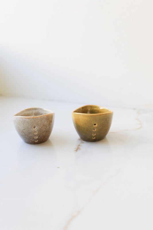 Ceramic Herb Stripper Bowl