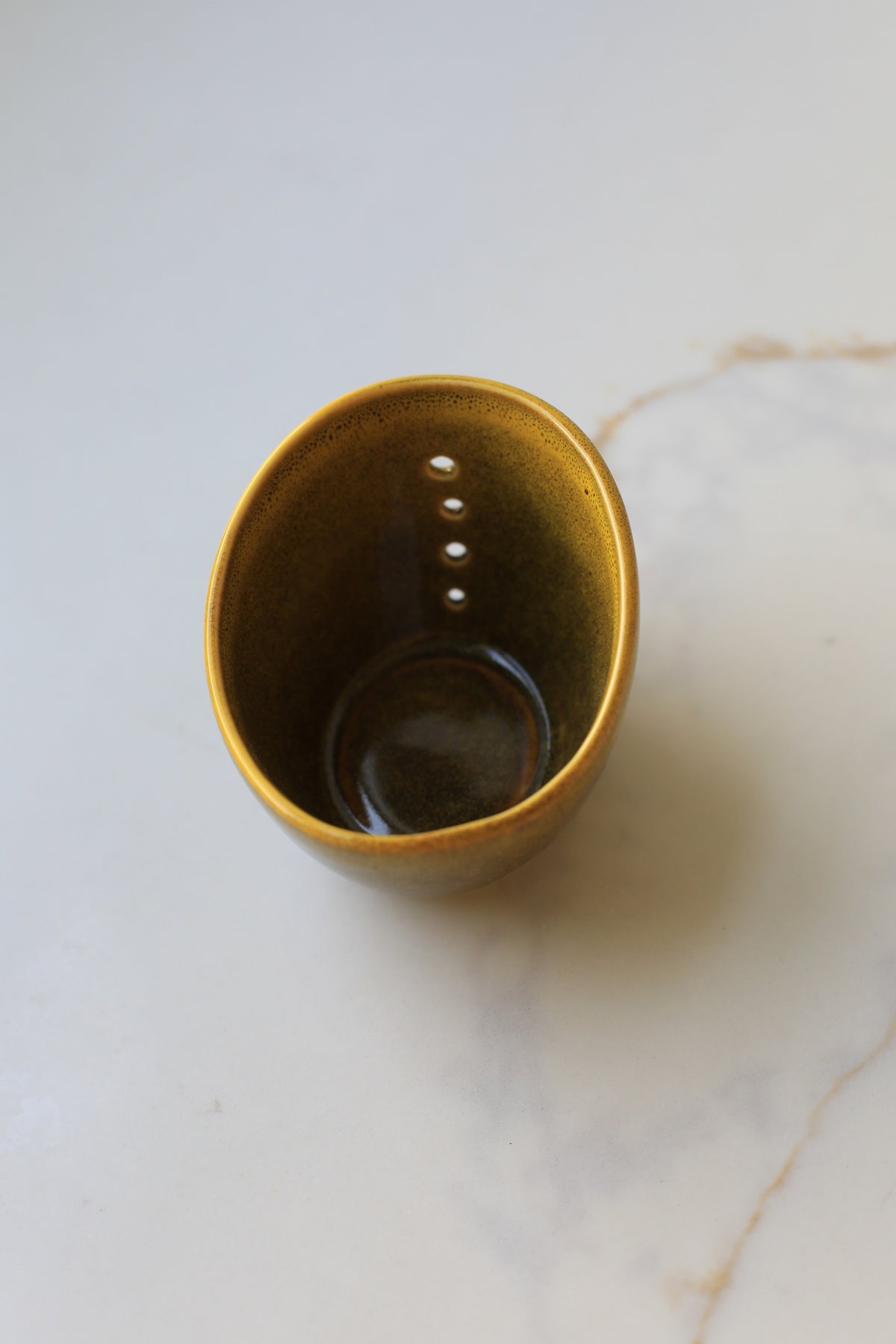 Ceramic Herb Stripper Bowl
