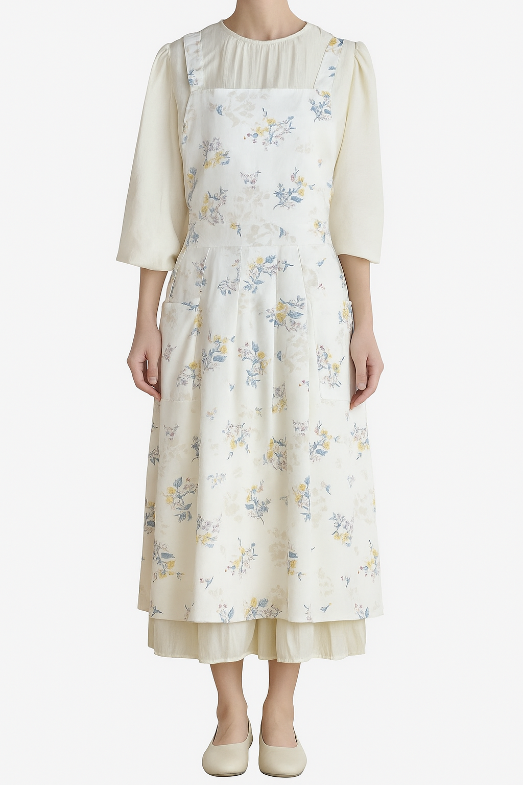 Floral Cotton Apron