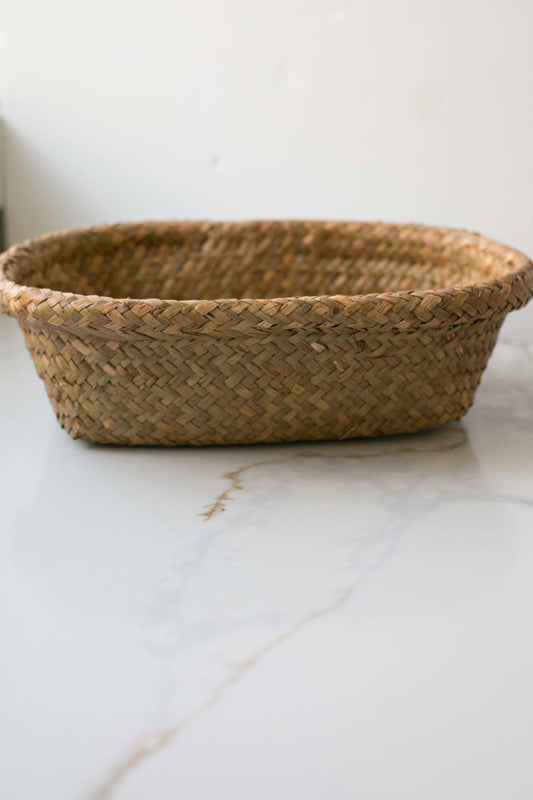 Oval Woven Seagrass Baskets