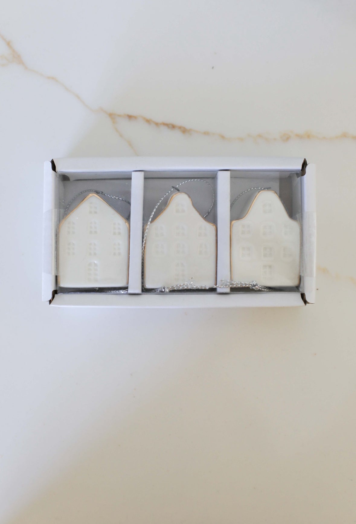 White Ceramic Christmas Ornament