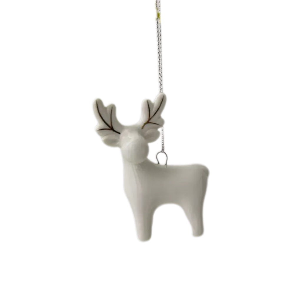 White Ceramic Christmas Ornament