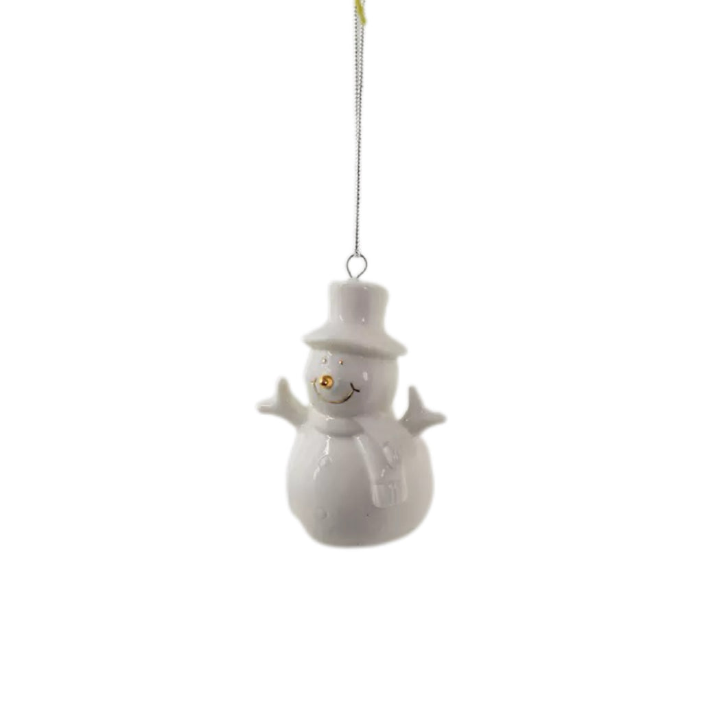 White Ceramic Christmas Ornament