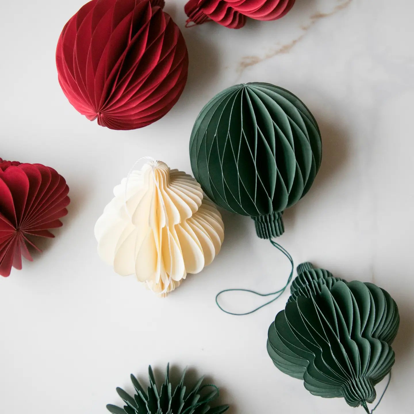 Christmas Paper Tree Ornaments