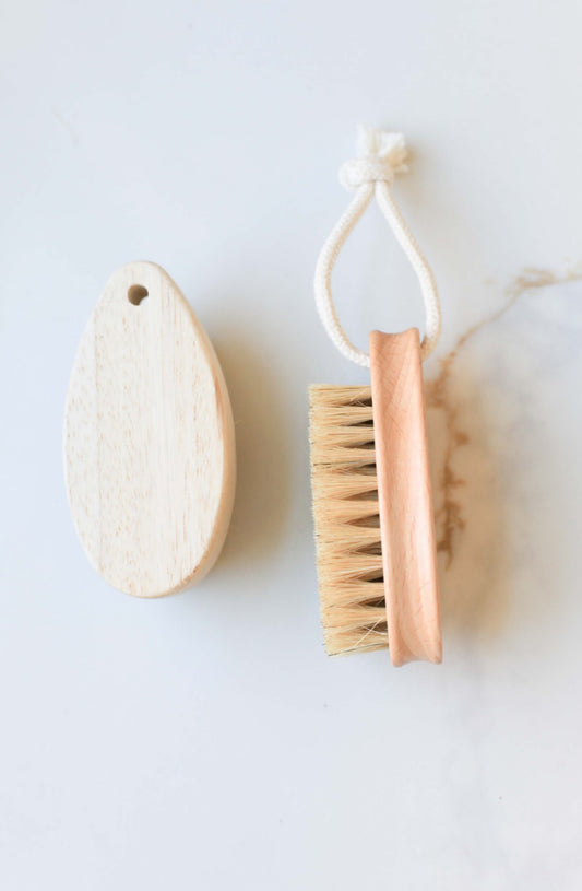 Hog Hair Bristles Cleaning Brush