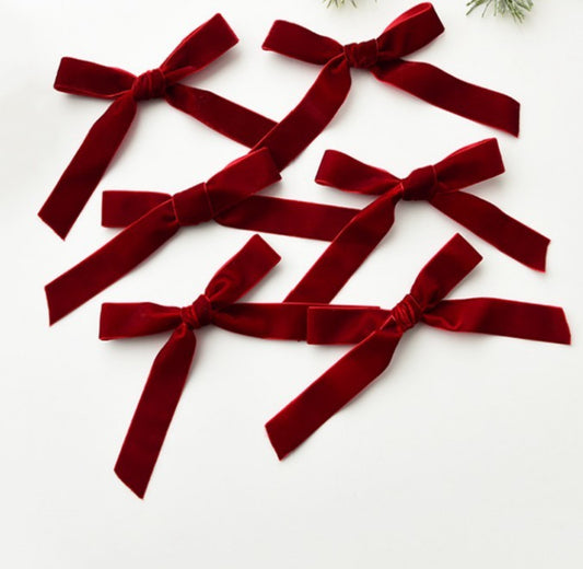 Christmas Bowknot Ribbon Decoration Set
