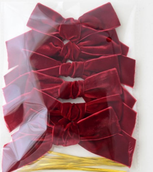 Christmas Bowknot Ribbon Decoration Set