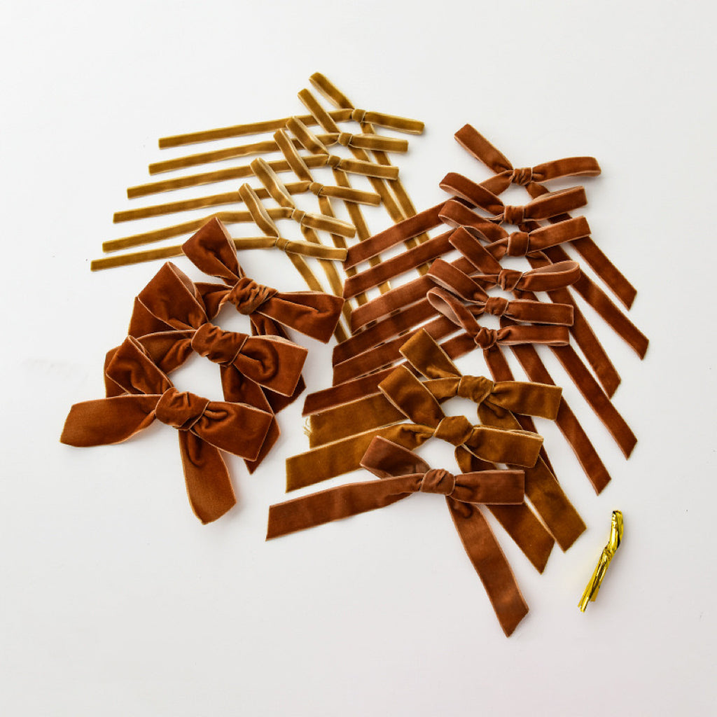 Christmas Bowknot Ribbon Decoration Set