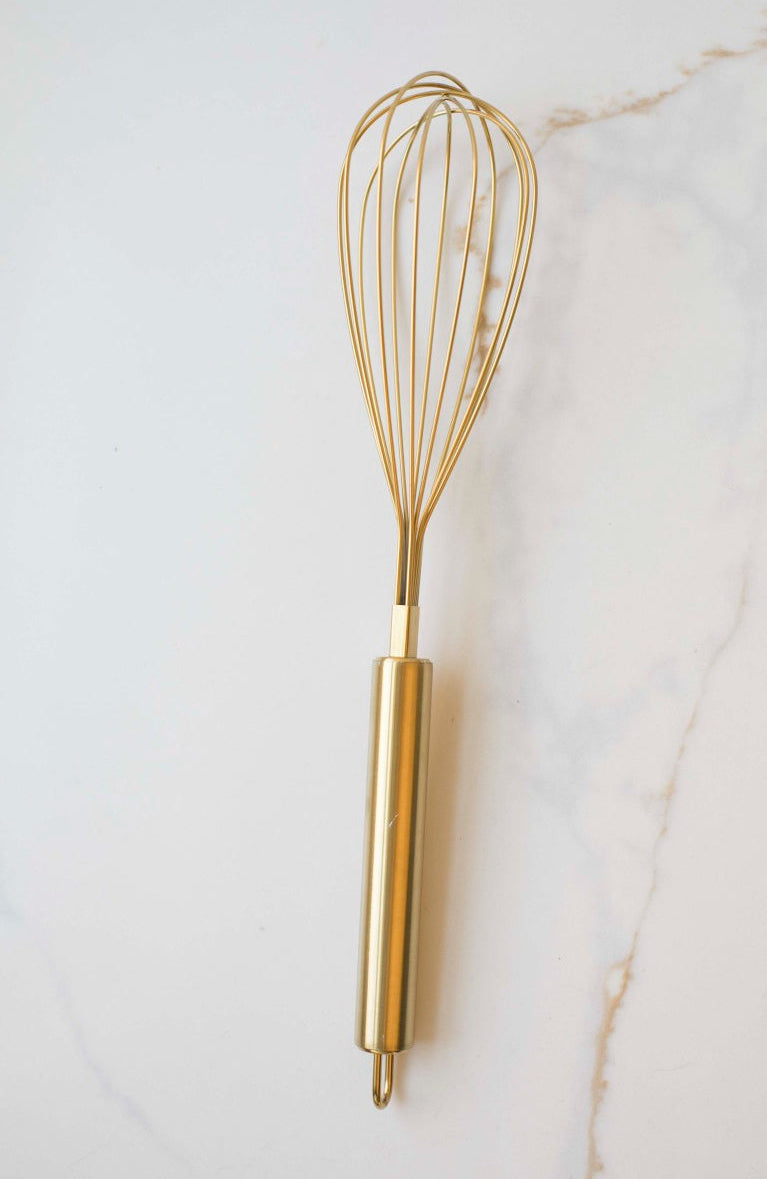 Auric Gold Stainless Steel Whisk