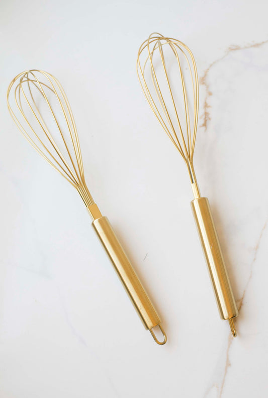 Auric Gold Stainless Steel Whisk