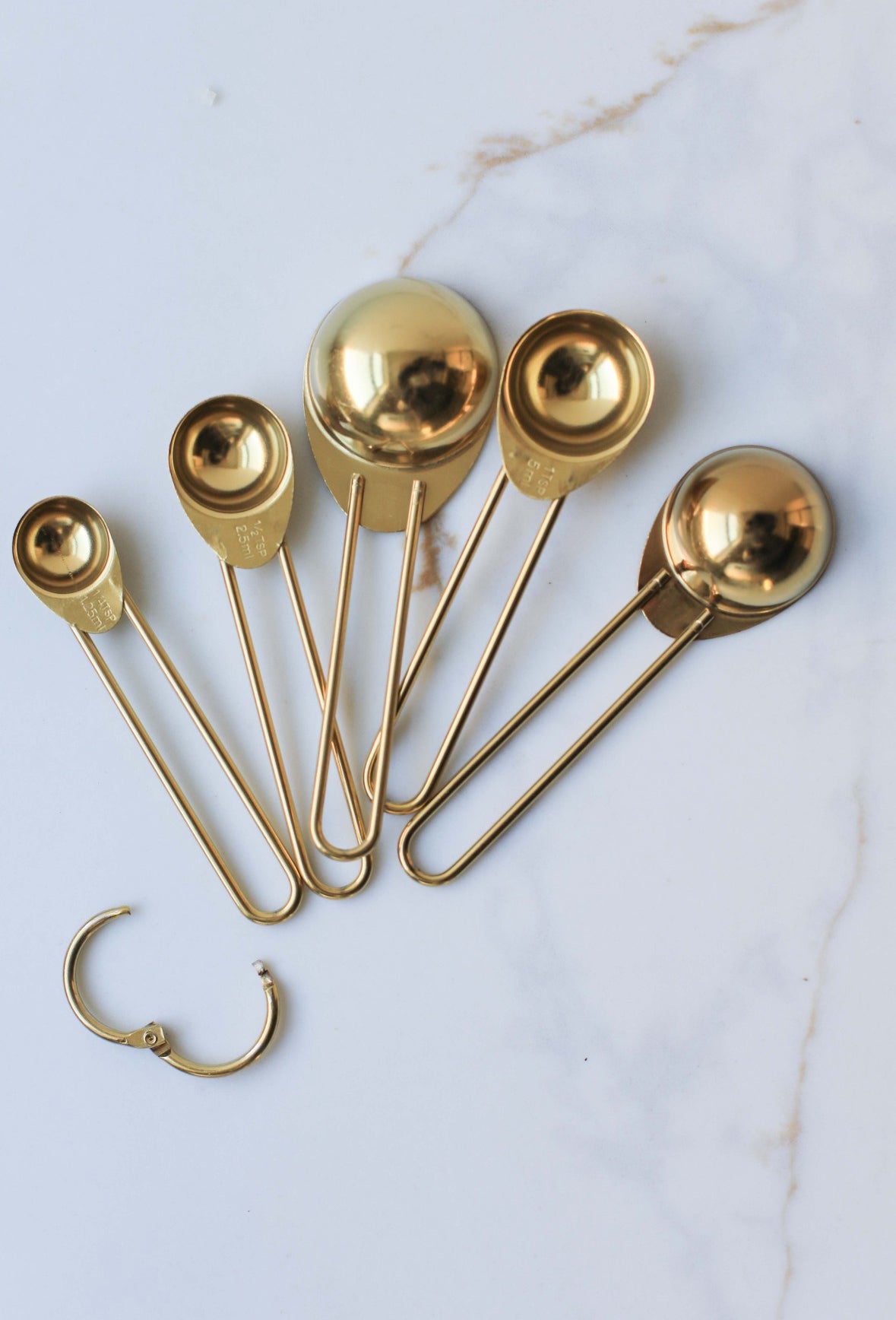 Auric Gold Stainless Steel Measuring Spoon Set