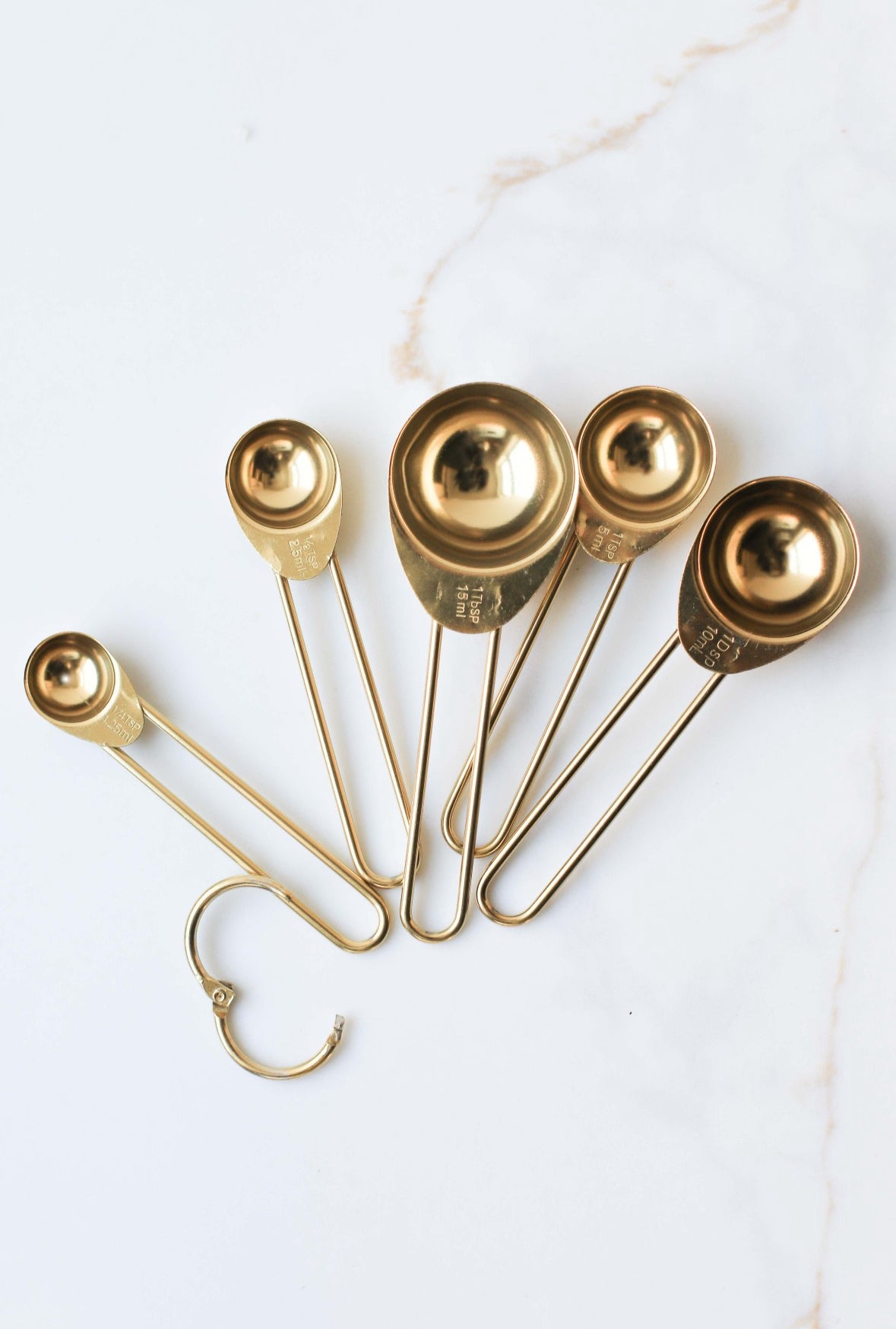 Auric Gold Stainless Steel Measuring Spoon Set