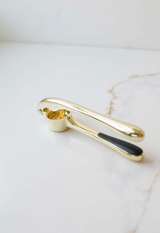 Atelier Black and Gold Garlic Press