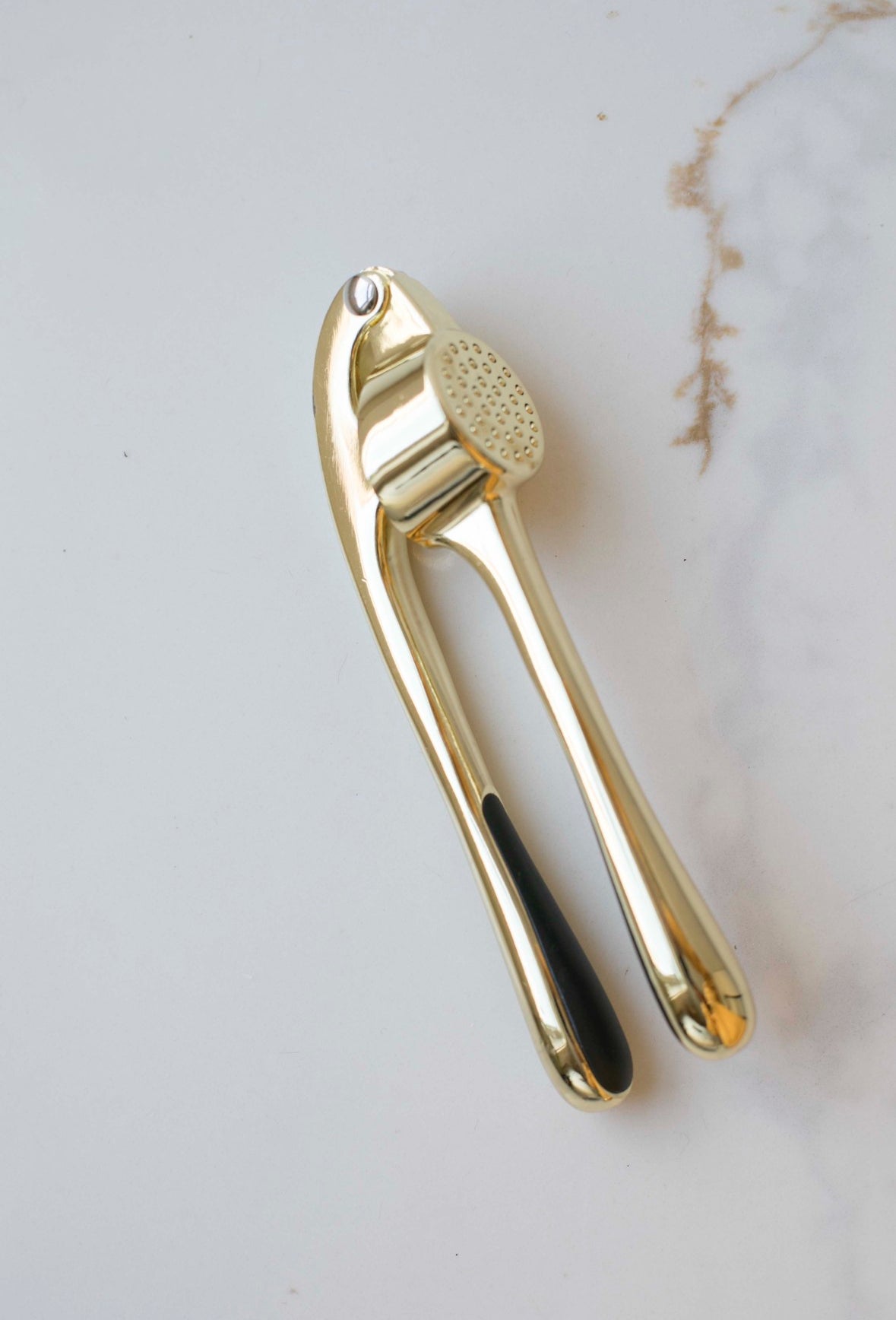 Atelier Black and Gold Garlic Press