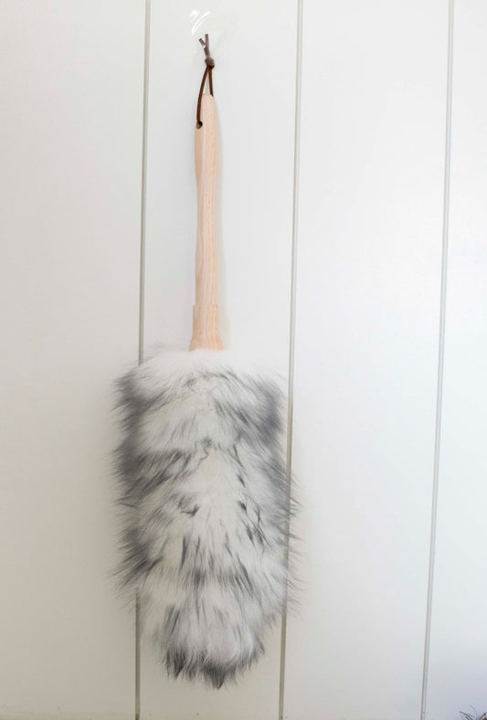 Wool Duster with Wooden Handle