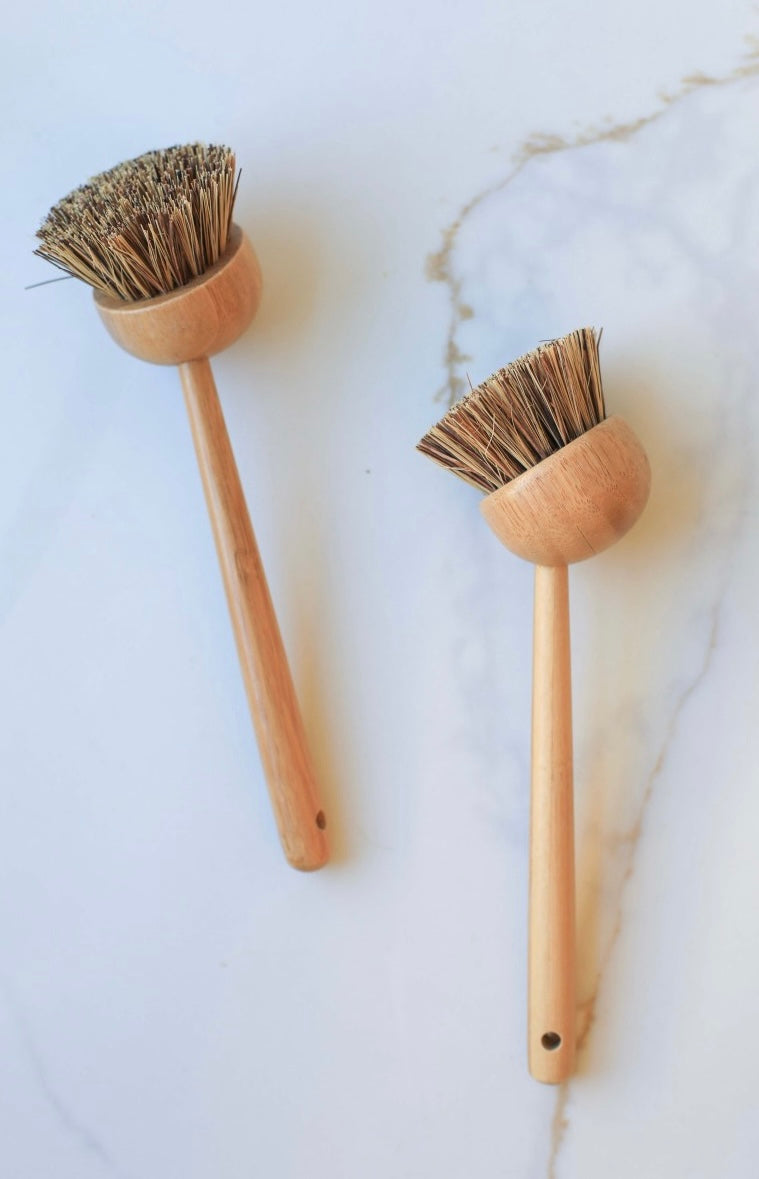 Round Head Wooden Dish Brush