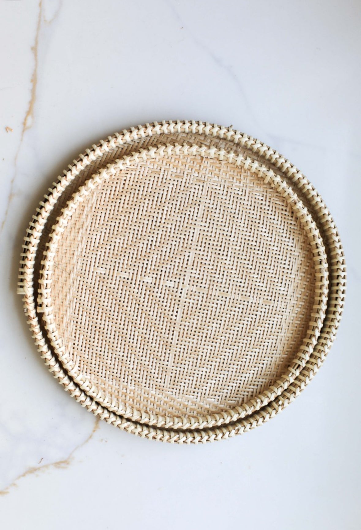 Bamboo Woven Round Tray