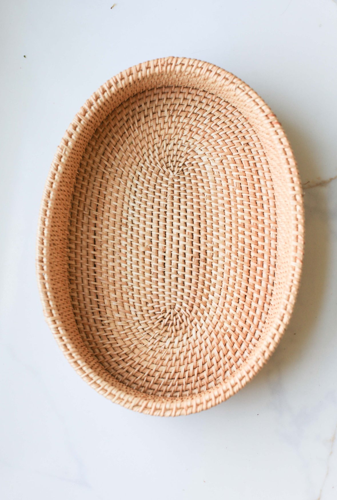 Rattan Oval Storage Tray